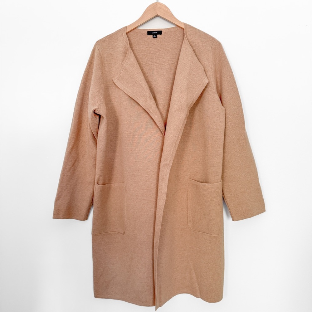 JCrew Juliette collarless sweater-blazer